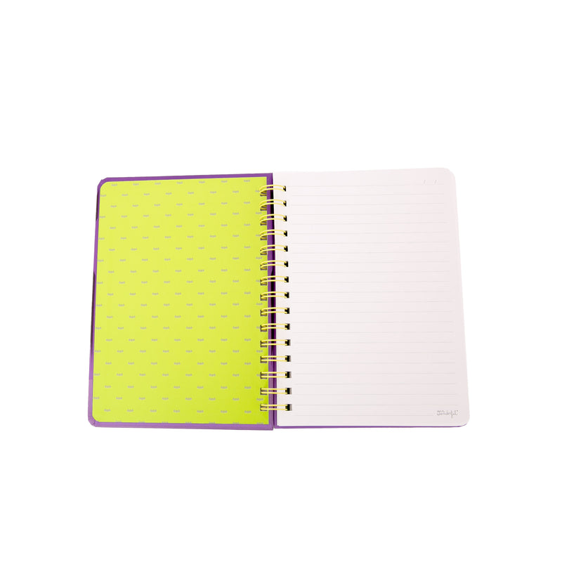 Caderno A5 Fluorescente Bone to Be Wild