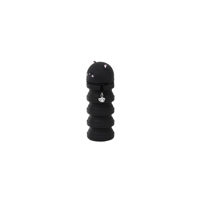 Estojo Extensível Silicone - Gato Preto