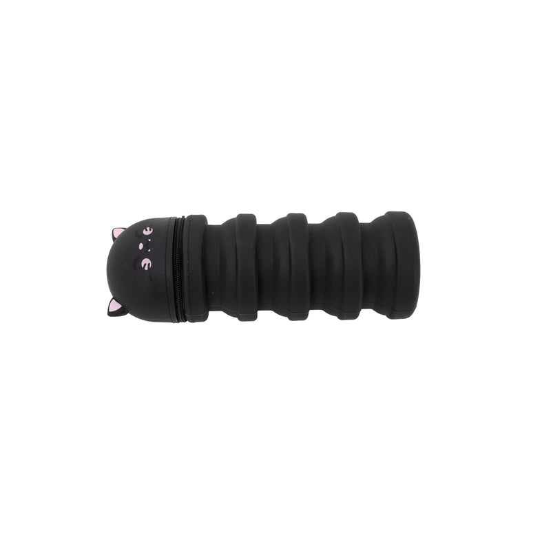 Estojo Extensível Silicone - Gato Preto