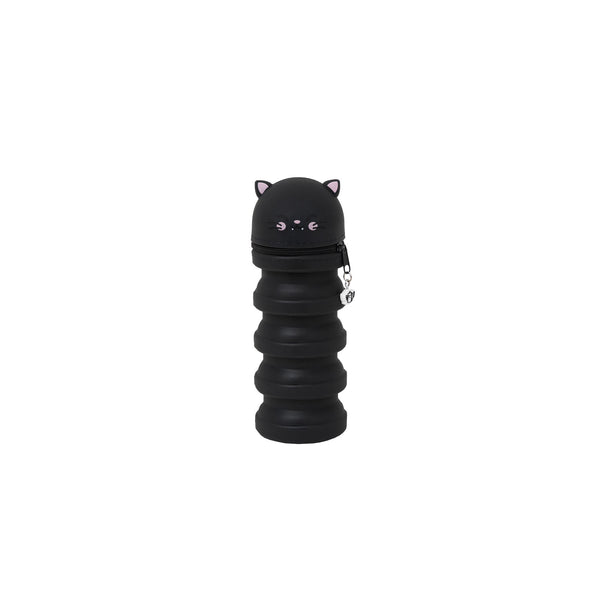 Estojo Extensível Silicone - Gato Preto