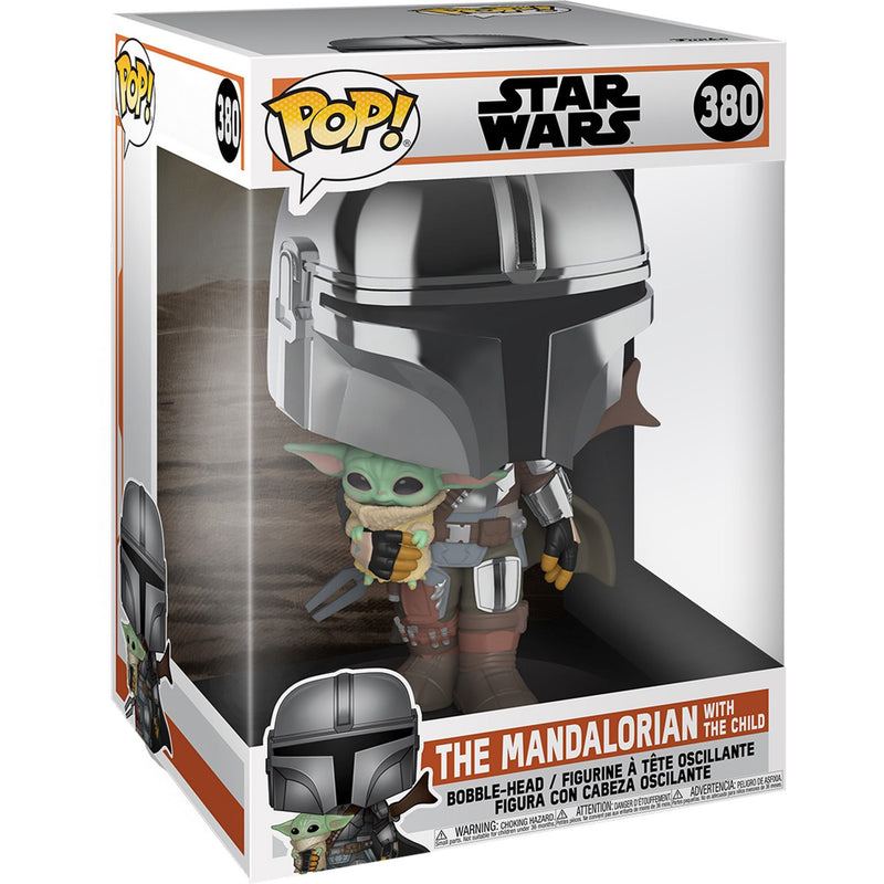 Pop 10" Mandalorian W/Chrome Funko