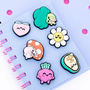 Conjunto Caderno A5, Charms E Caneta - Azul