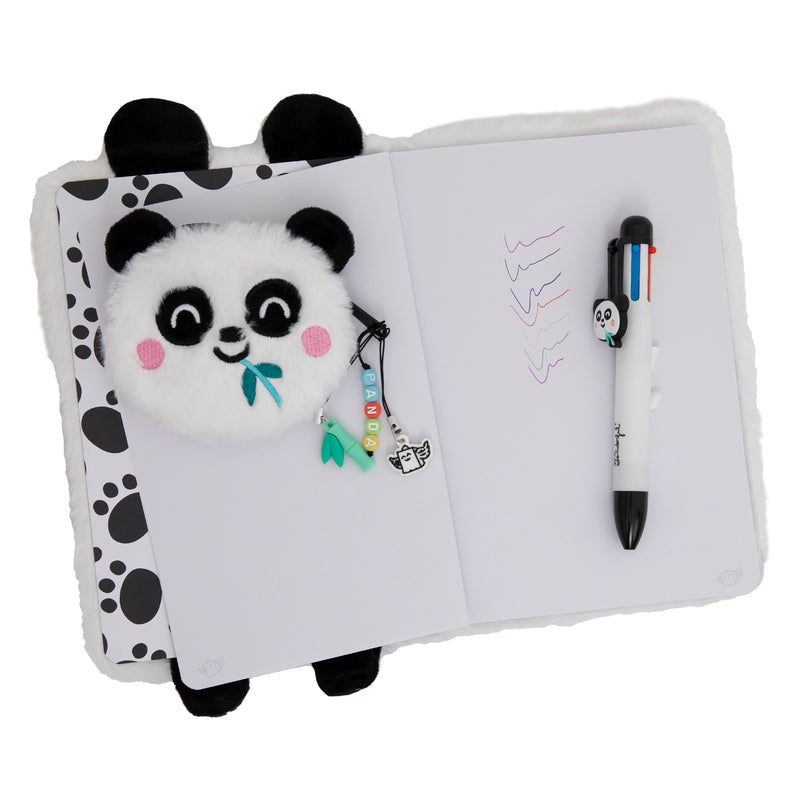 Conjunto Caderno A5, Bolsa, Caneta Ap - Panda