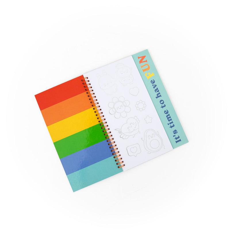 Livro Pintar, Marcadores, Stickers -Life