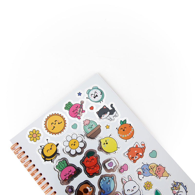 Livro Pintar, Marcadores, Stickers -Life
