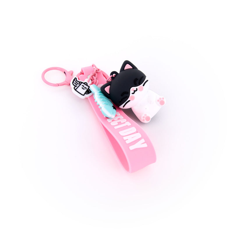 Porta-Chaves Charm Gato- Purr-Fect Day