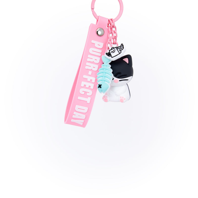 Porta-Chaves Charm Gato- Purr-Fect Day
