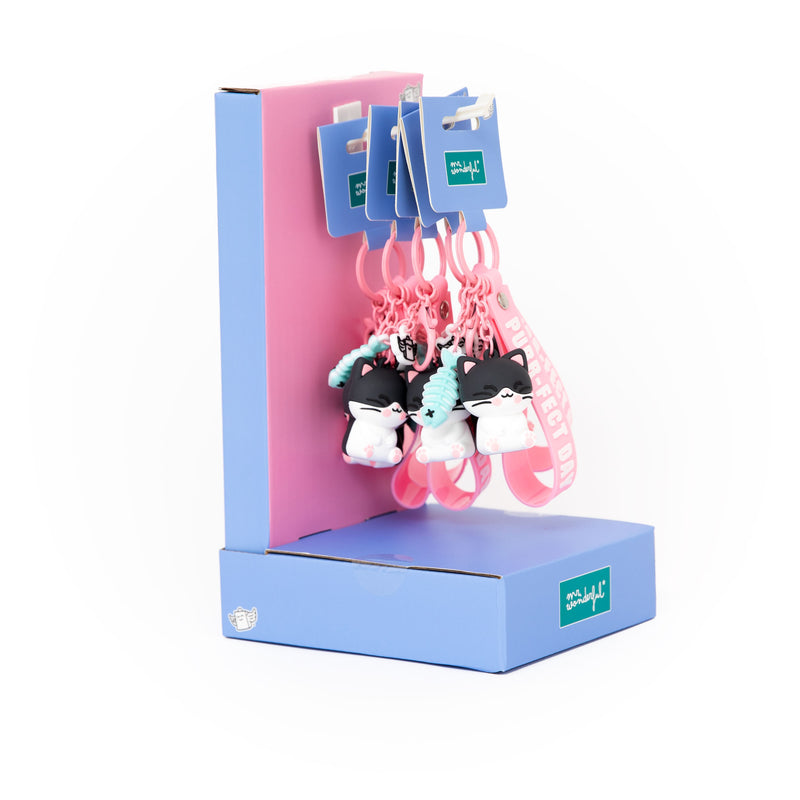 Porta-Chaves Charm Gato- Purr-Fect Day