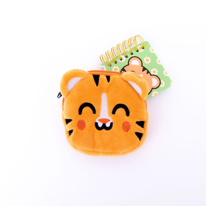 Bolsa E Porta-Chave,Minicaderno - Tigre