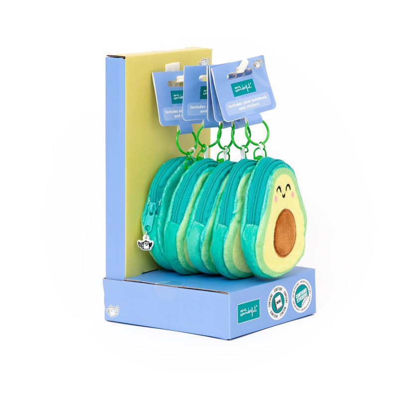 Bolsa E Porta-Chave,Minicaderno -Abacate