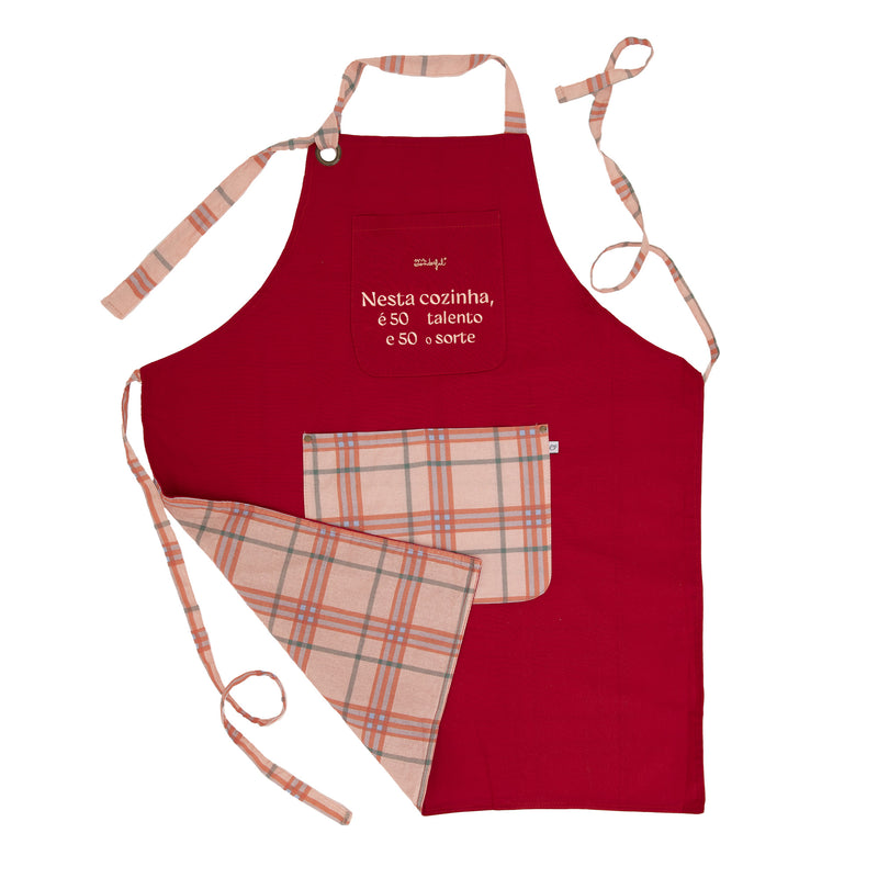 Conjunto Avental + Livro Receita - Margem Erro