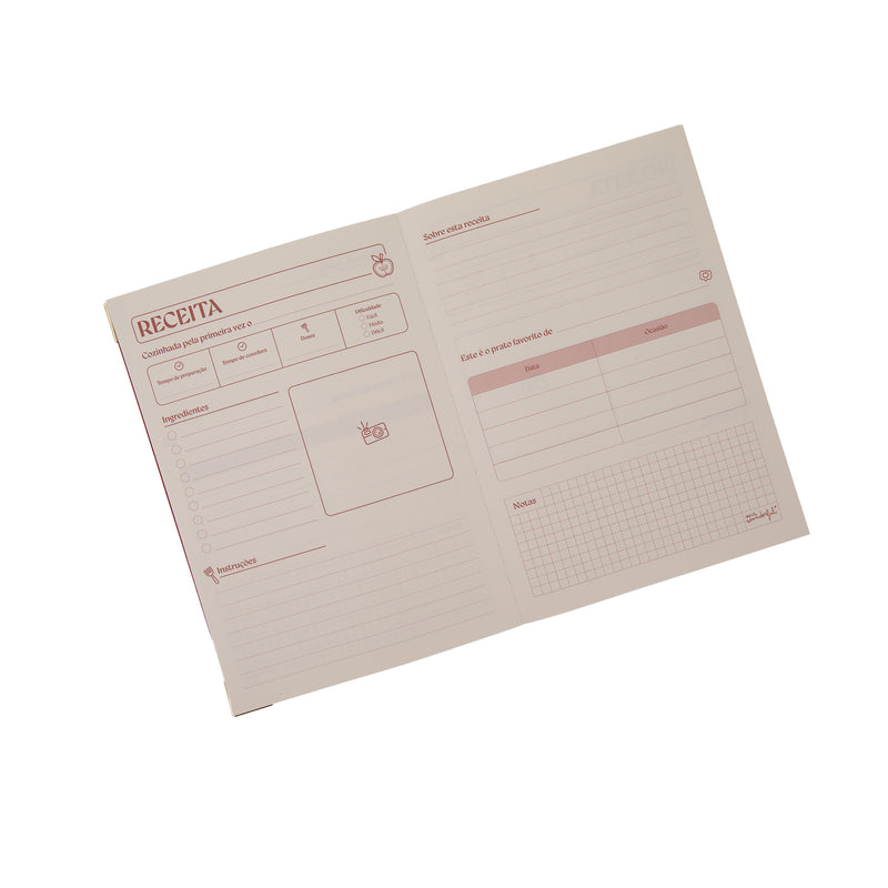 Conjunto Avental + Livro Receita - Margem Erro