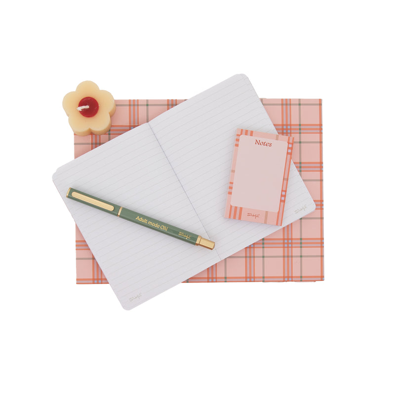 Conjunto Caderno, Caneta, Bloco, Vela - La Vie