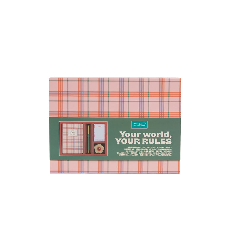 Conjunto Caderno, Caneta, Bloco, Vela - La Vie