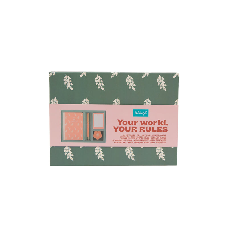 Conjunto Caderno, Caneta, Bloco, Vela - Myself