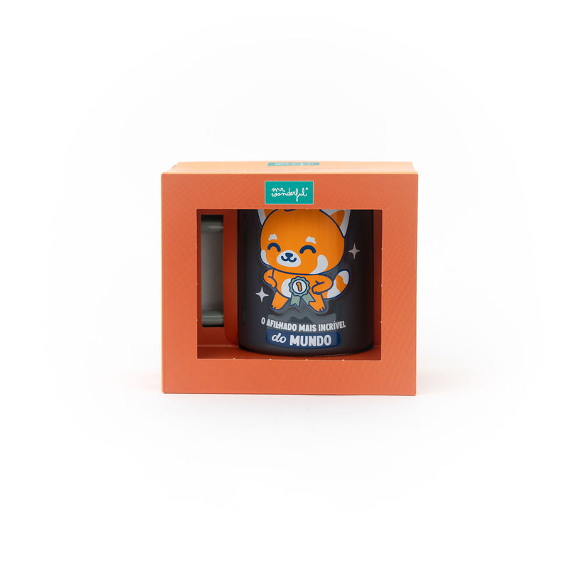 Caneca 3D Panda - Afilhado Incrível