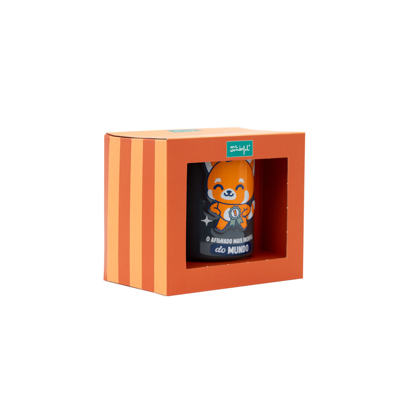 Caneca 3D Panda - Afilhado Incrível