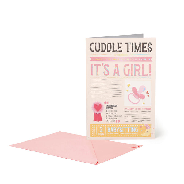 Cartão Grande - Cuddle Times - Girl
