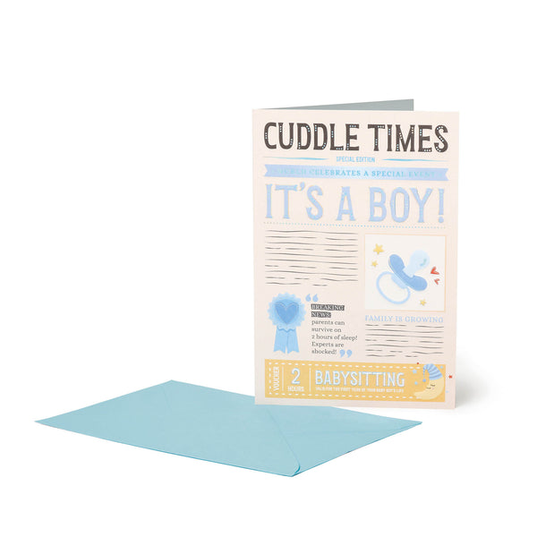 Cartão Grande - Cuddle Times - Boy