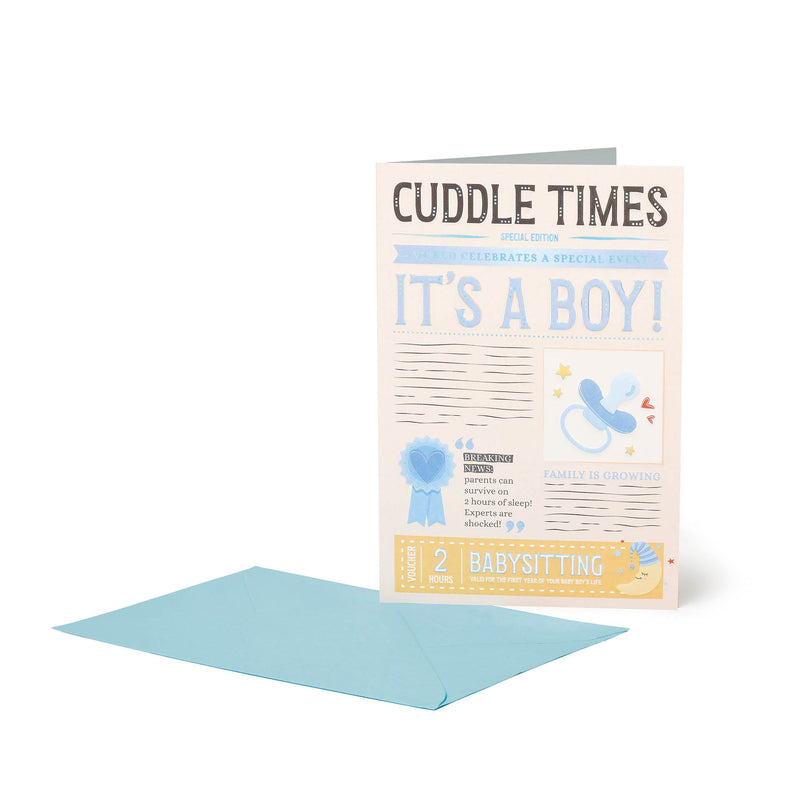 Cartão Grande - Cuddle Times - Boy