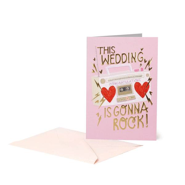 Cartão Grande - Casamento Rock