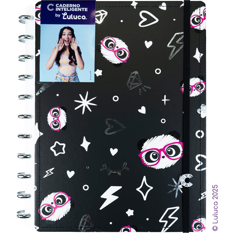Caderno Inteligente Grande Pandalu Star By Luluca Caderno Inteligente