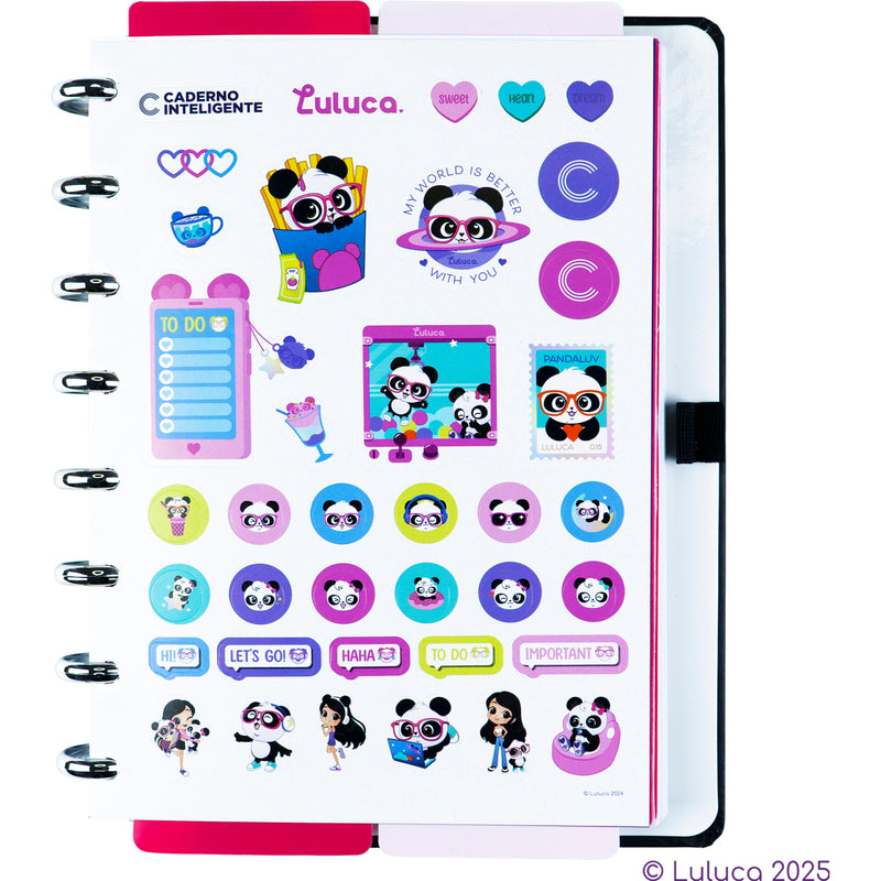 Caderno Inteligente Formato A5 Pandalu Star By Luluca Caderno Inteligente