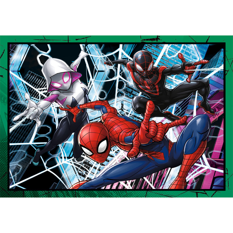 Puzzle 4 Em 1 Spiderman Clementoni