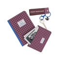 Conjunto Caderno + P.Moeda/Chave Pied-De-Poule