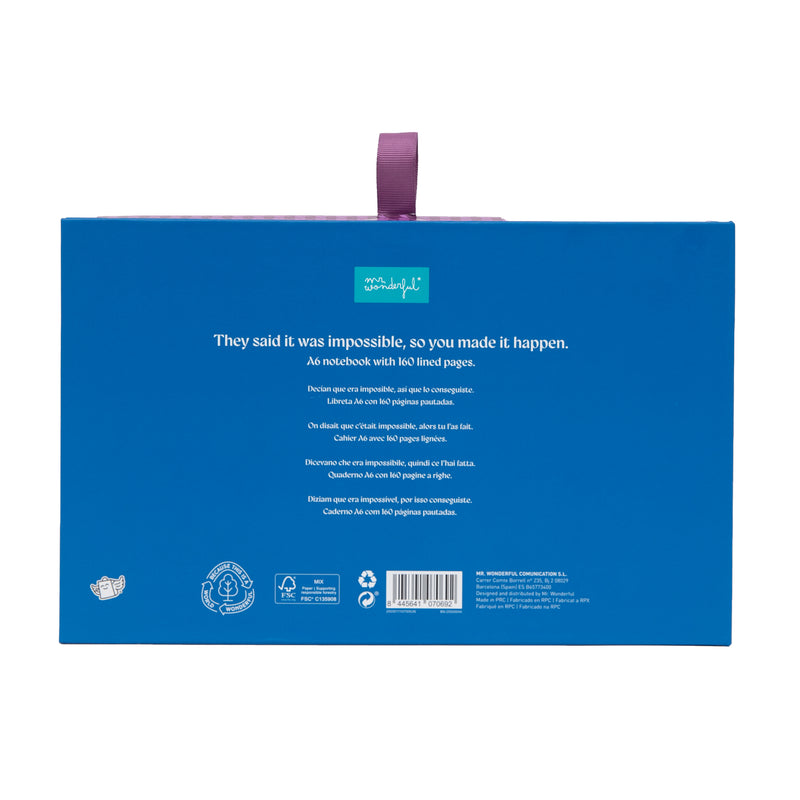 Conjunto Caderno + P.Moeda/Chave Pied-De-Poule