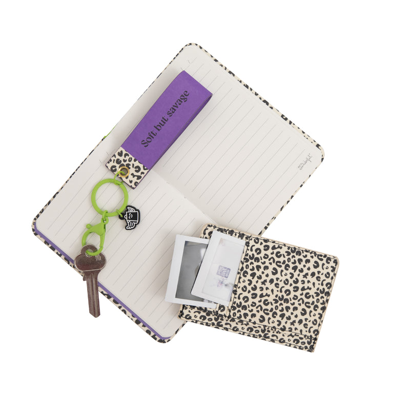 Conjunto Caderno + P.Moeda/Chave Animal Print