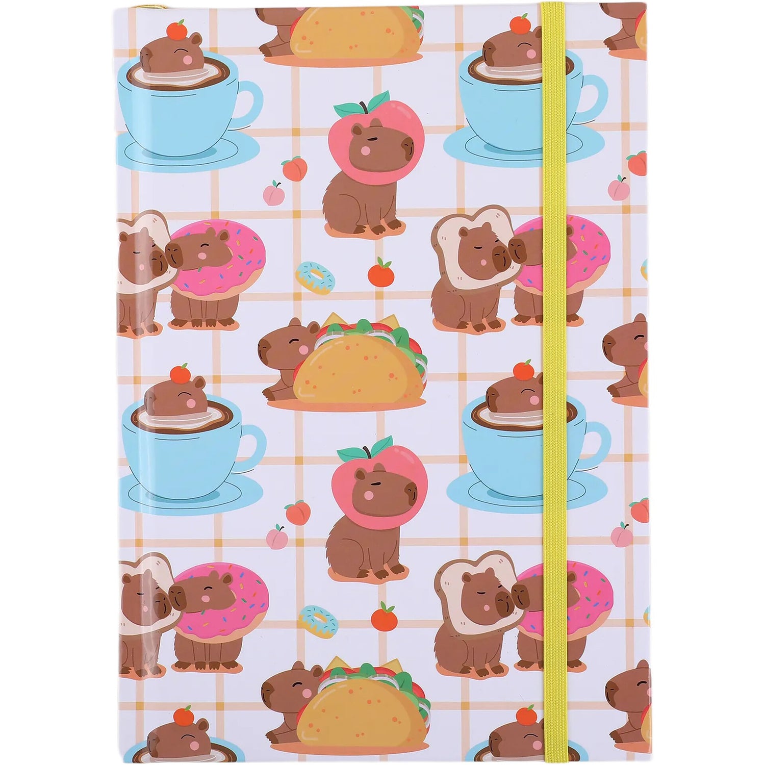 Caderno A5 Pautado com Fita 96 Folhas Capívara