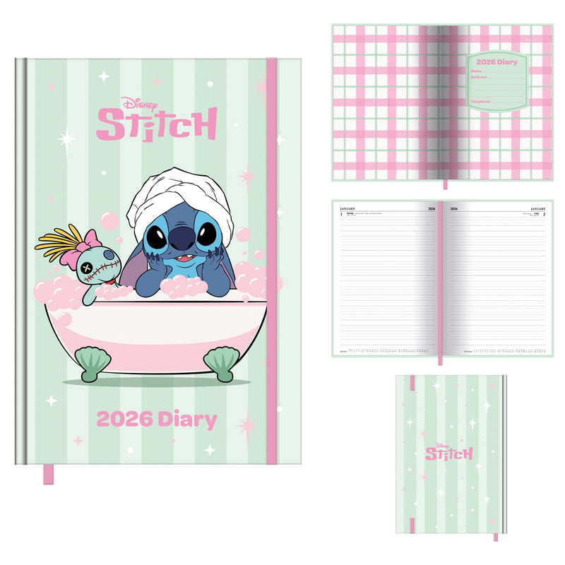 Agenda 2026 Formato A5 Diário -Lilo & Stitch Dtp