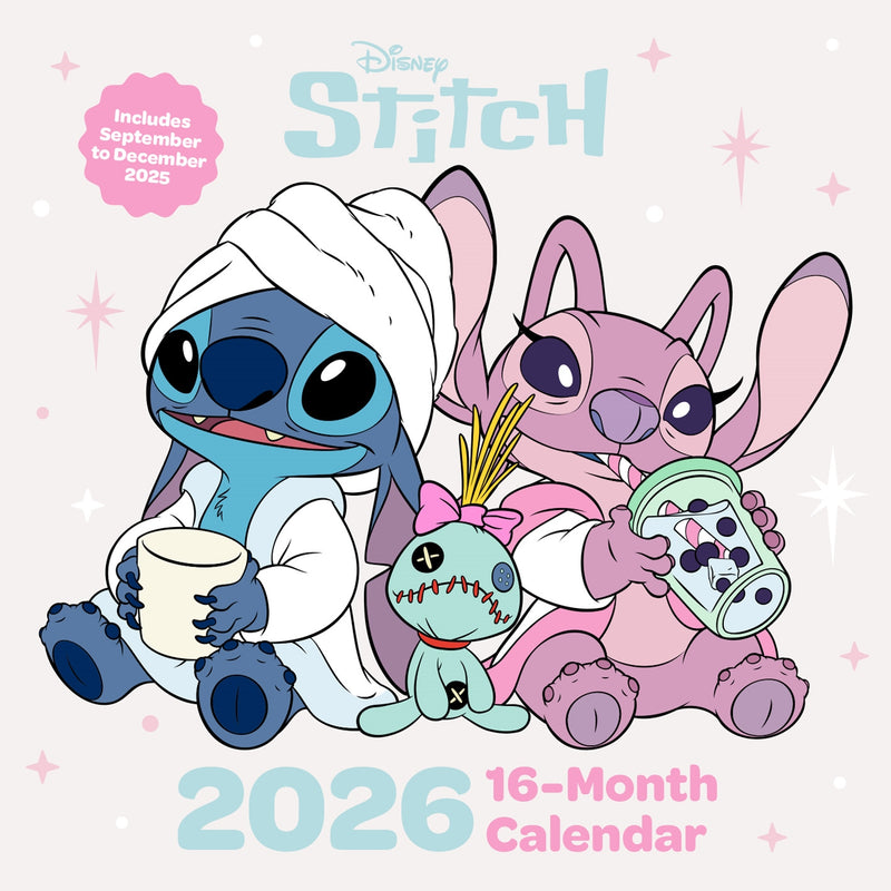 Calendário Quadrado 2026 - Lilo & Stitch