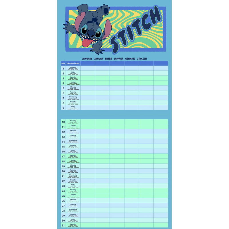 Planner Familiar 2026 - Lilo & Stitch