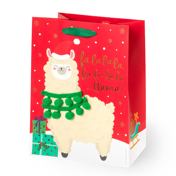 Saco Presente Natal Médio - Llama