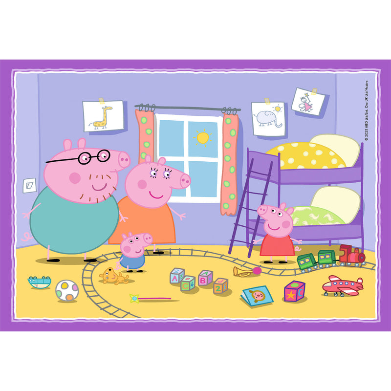 Puzzle 4 Em 1 Peppa Pig Clementoni