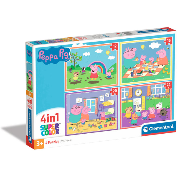 Puzzle 4 Em 1 Peppa Pig Clementoni