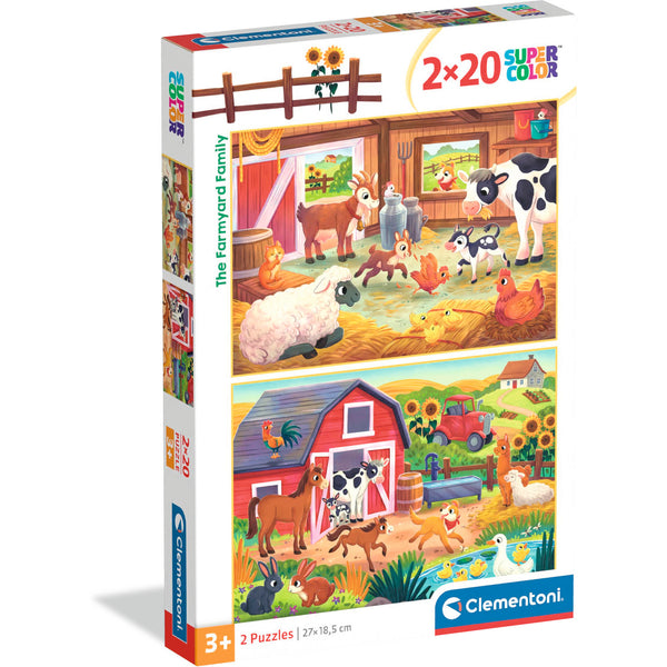 Puzzle 2X20 Peças The Farmyard Family