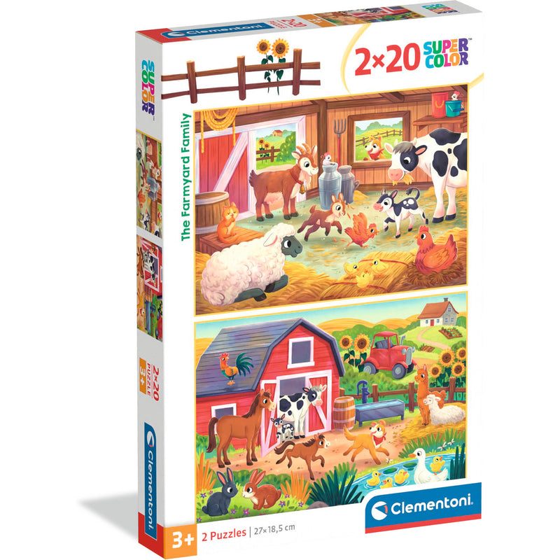 Puzzle 2X20 Peças The Farmyard Family