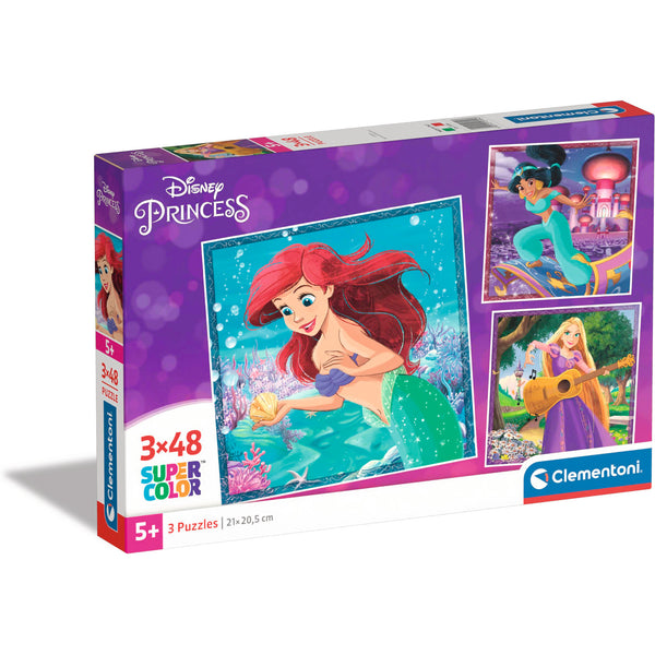 Puzzle 3X48 Pçs Disney Princess