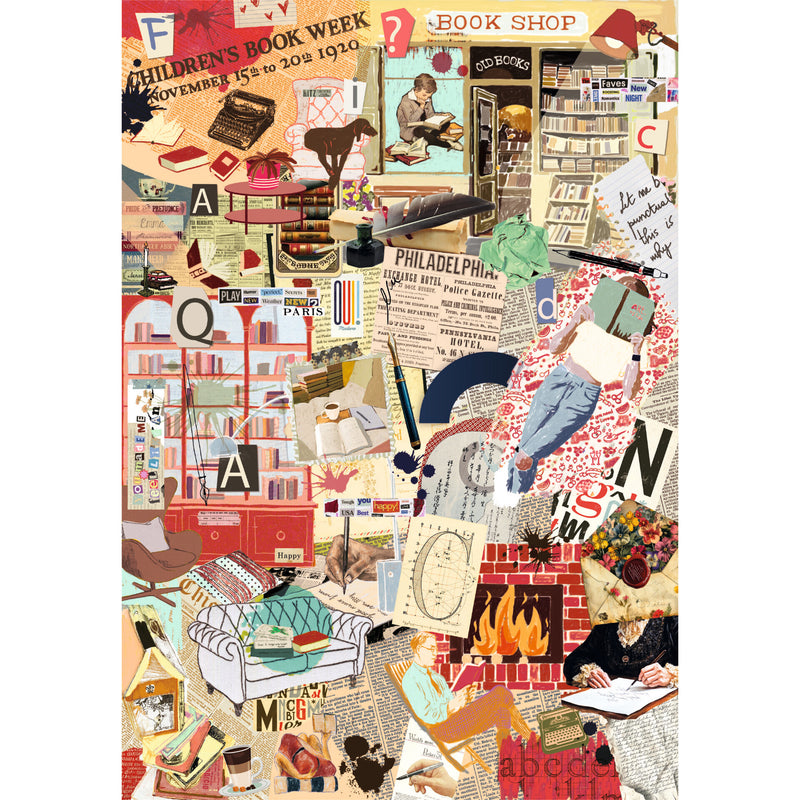 Puz 1000 Peça More Is More Books & Writing