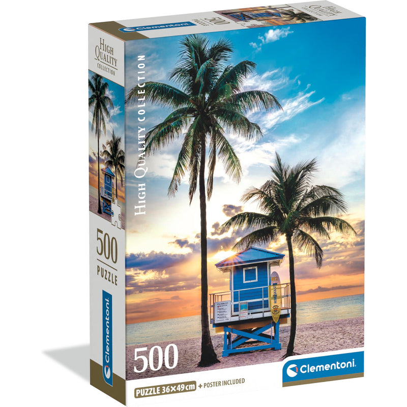 Puzzle 500 Peças Hqc Miami Beach Florida