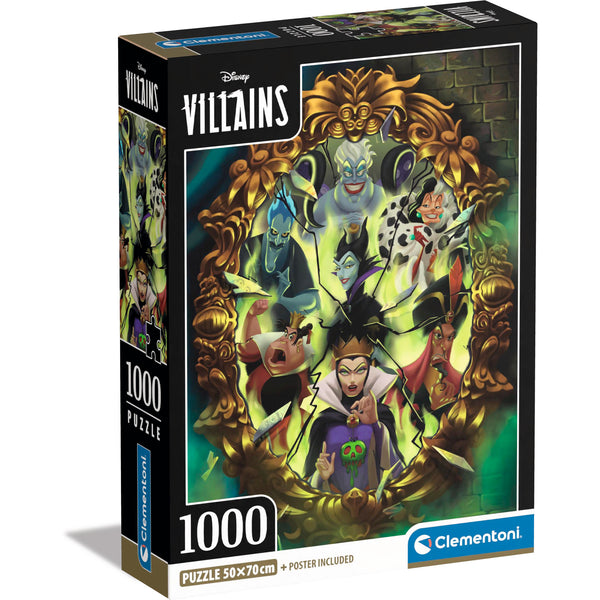 Puzzle 1000 Pçs Villains Clementoni