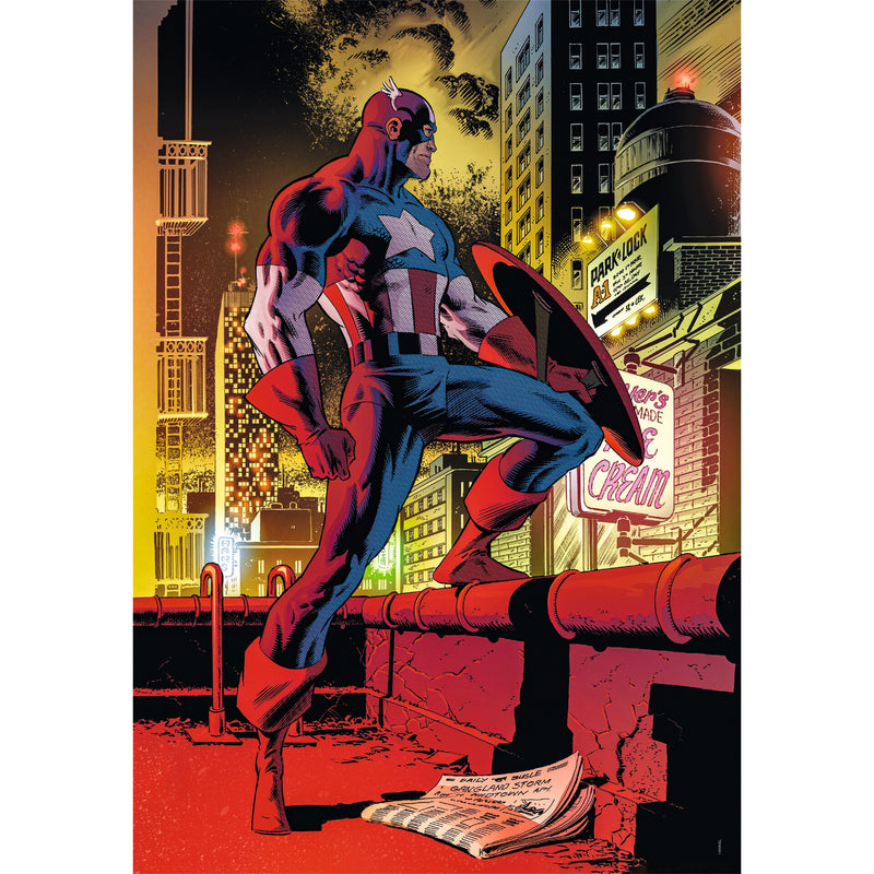 Puzzle 1000 Pçs Marvel Captain America
