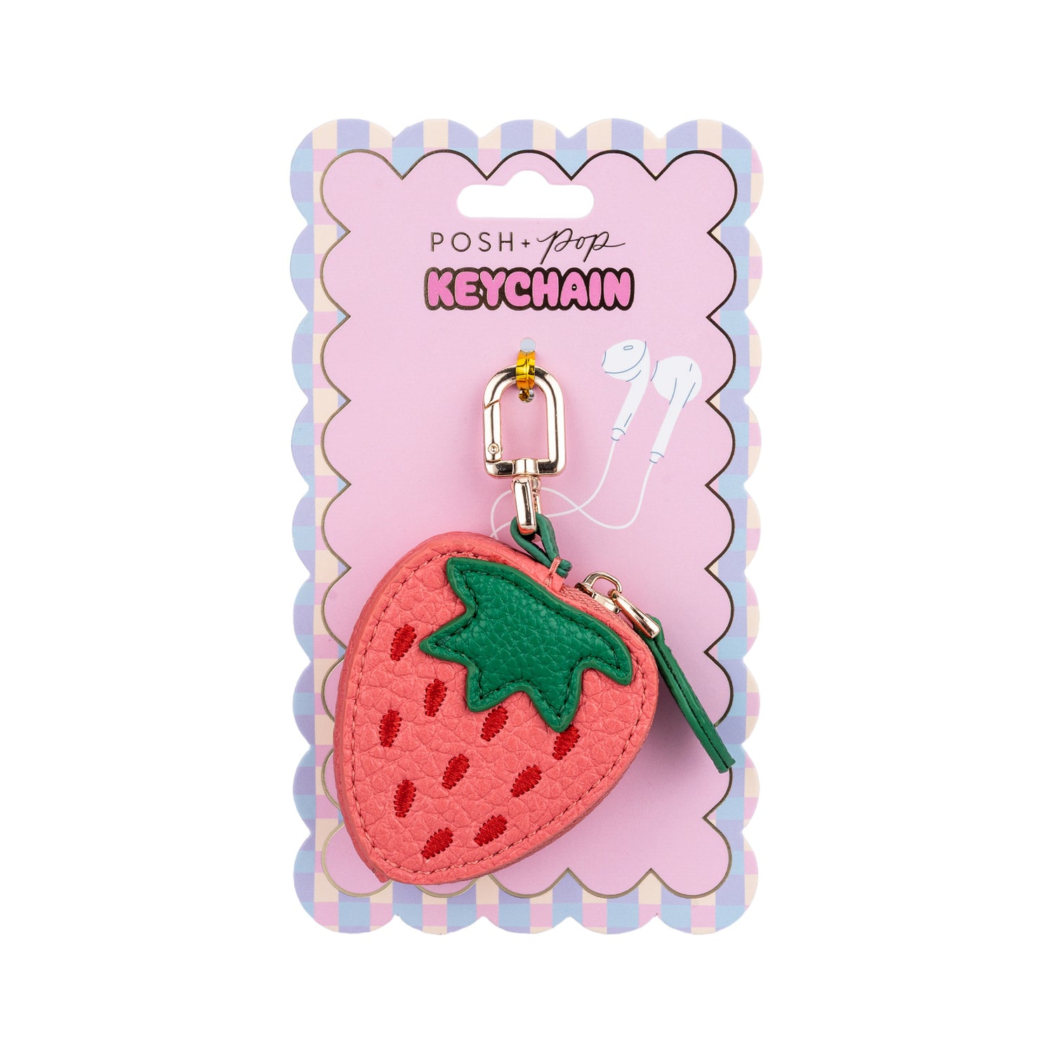 Porta-Chaves Mini Mala Morango