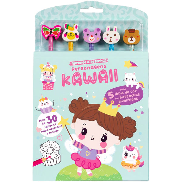 Aprende A Desenhar - Personagens Kawaii - Mais de 30 Imagens para Desenhar e Pintar