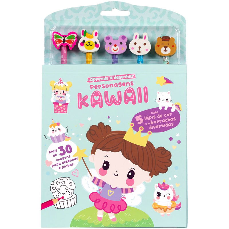 Aprende A Desenhar - Personagens Kawaii - Mais de 30 Imagens para Desenhar e Pintar