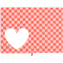 Caderno Agrafado Formato A5 Coração Cherry Love