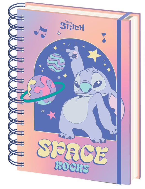 Caderno Formato A5 - Stitch Planetary